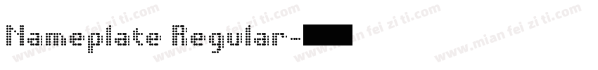 Nameplate Regular字体转换